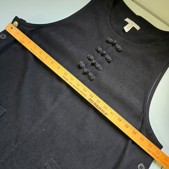 Amanda Smith Dress Womens XL Black Sleeveless Maxi Pocket Modest Y2K Retro - Picture 8 of 10